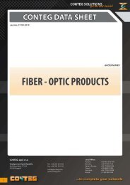 FIBER - OPTIC PRODUCTS - Conteg