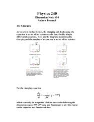 Discussion Note #14: RC Circuits