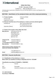 International Paint Ltd. Safety Data Sheet JVA065 Interprime 65 Buff ...