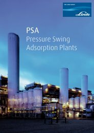 Pressure Swing Adsorption Plants - Linde Engineering