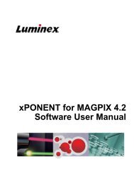 xPONENT for MAGPIX 4.2 Software User Manual - Luminex