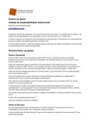 Silva_AL_Roteiro para auto-avaliacao institucional.pdf - Instituto Fonte
