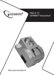 MSIS-4/-TV GEMBIRD® Deutschland Benutzerhandbuch