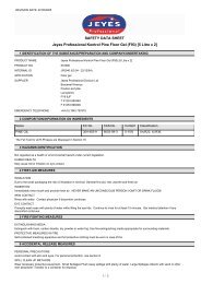 SAFETY DATA SHEET Jeyes Professional Kontrol Pine Floor ... - Arco