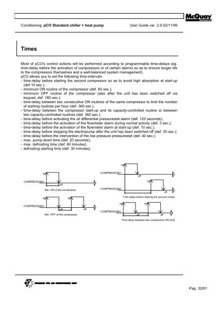 mCq pCO - Standard + Heat Pump - McQuay