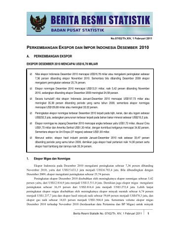 Selengkapnya (pdf-file) - Badan Pusat Statistik