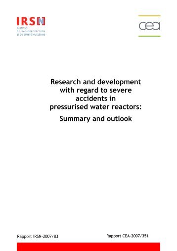 R&D severe accident report - IRSN