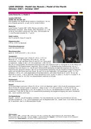 LANA GROSSA Â· Modell des Monats | Model of the Month Oktober ...