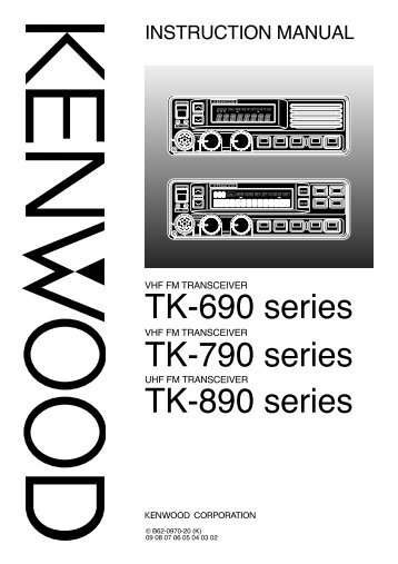 TK-690 series TK-790 series TK-890 series - Kenwood