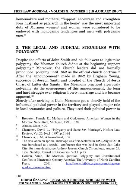 free law journal - volume 3, number 1 (18 january 2007)