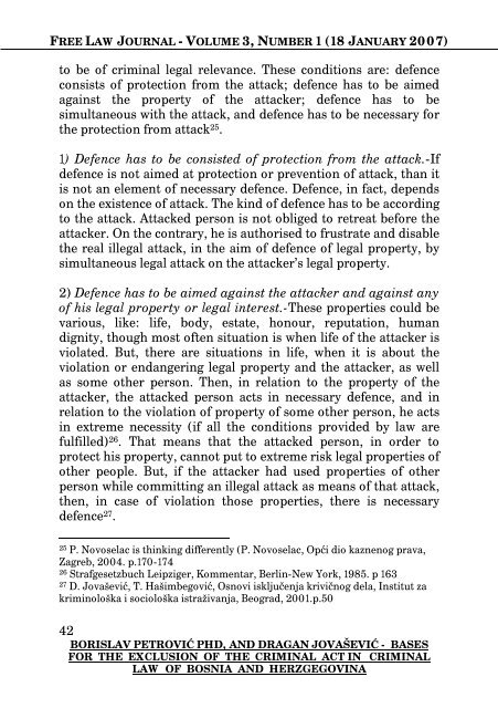 free law journal - volume 3, number 1 (18 january 2007)