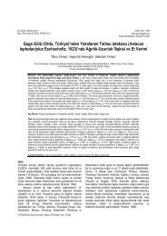 Gaga Gölü (Ordu, Türkiye) - Journal of Fisheries and Aquatic Sciences