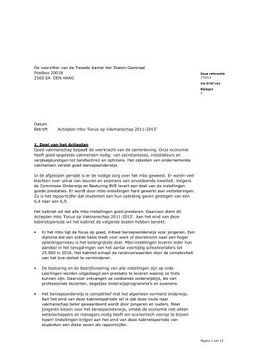 Focus op Vakmanschap 2011-2015 - Rijksoverheid.nl