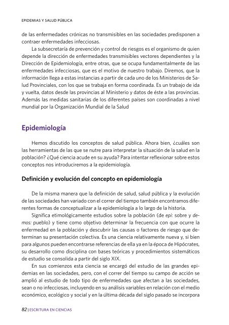 Epidemias y Salud Pública - Cedoc - Instituto Nacional de ...