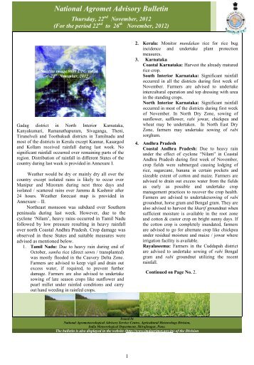 Bulletin 22.11.pdf - Agricultural Meteorology Division