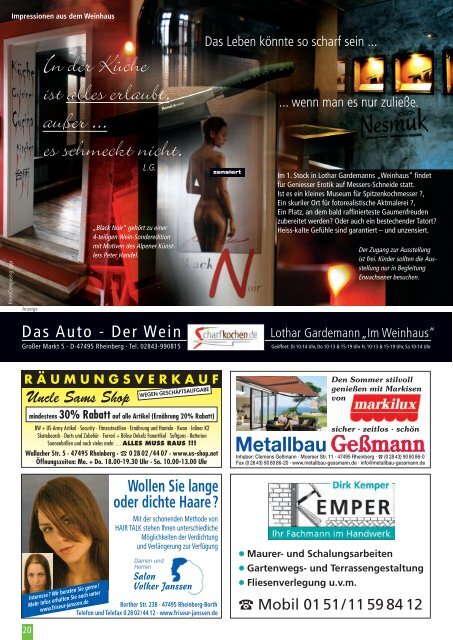 Stadtmagazin Rheinberg • Ausgabe Nr.10