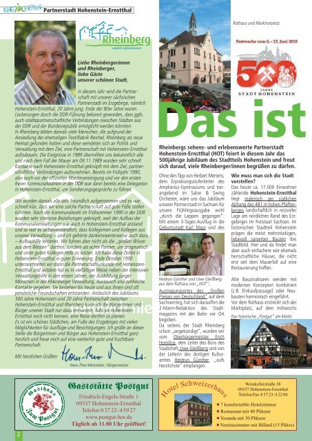 Stadtmagazin Rheinberg • Ausgabe Nr.10