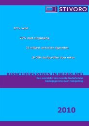 Kerncijfers roken in Nederland 2010 - Stivoro