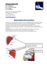 Rotatorcuff Herstel Brochure - Orthopedie Ronse