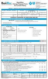 BasicBlue Change Request Form for Current Policy - Arkansas Blue ...