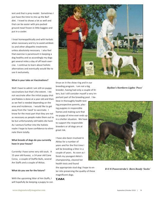 September-October201.. - Dogs Naturally Magazine