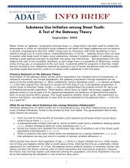 Substance Use Initiation by Street Youth - Alcohol and Drug Abuse ...