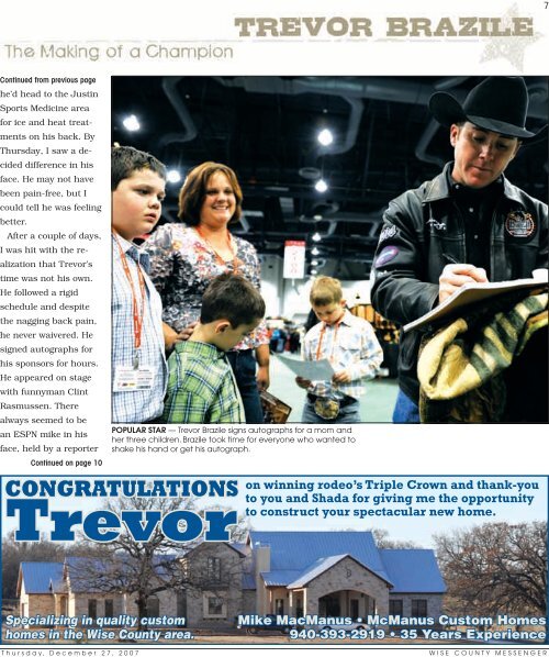 Trevor Brazile.indd - Wise County Messenger