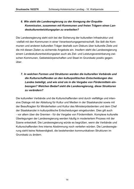 Antwort - Landesverband der Volkshochschulen Schleswig ...