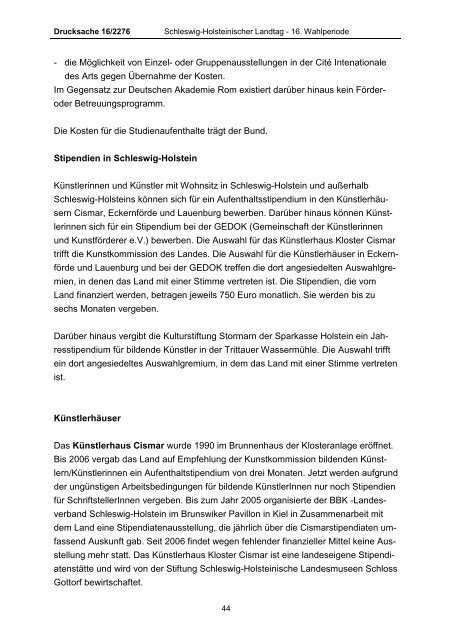 Antwort - Landesverband der Volkshochschulen Schleswig ...