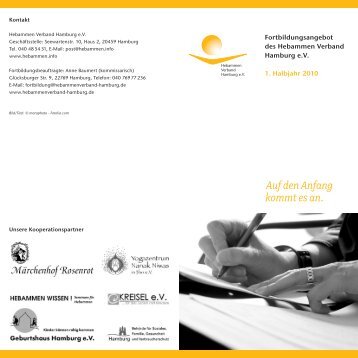 Osteopathie für Hebammen - Hebammen Verband Hamburg eV