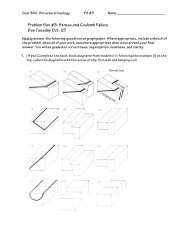 Problem Set #3: Stress and Coulomb Failure Due Tuesday Oct. 25