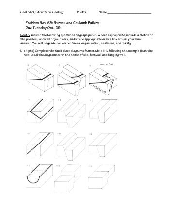 Problem Set #3: Stress and Coulomb Failure Due Tuesday Oct. 25