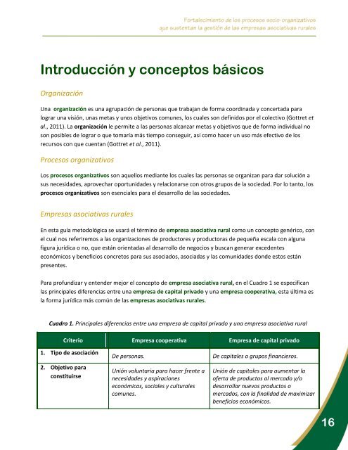 Fortalecimiento de los procesos socio-organizativos que ... - Catie