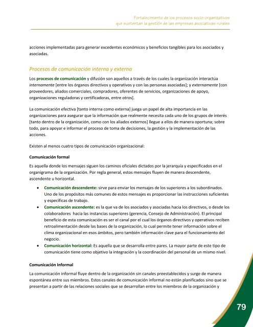 Fortalecimiento de los procesos socio-organizativos que ... - Catie