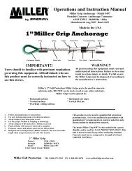 1â Miller Grip Anchorage - Miller Fall Protection