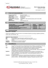Material Safety Data Sheet Scooter 4T 10w40 Last updated: June ...