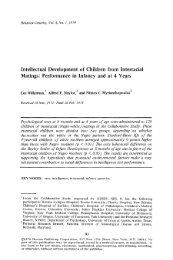 Intellectual development of children from interracial matings - Springer