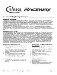 ET Bracket Drag Racing Information - Sonoma Raceway