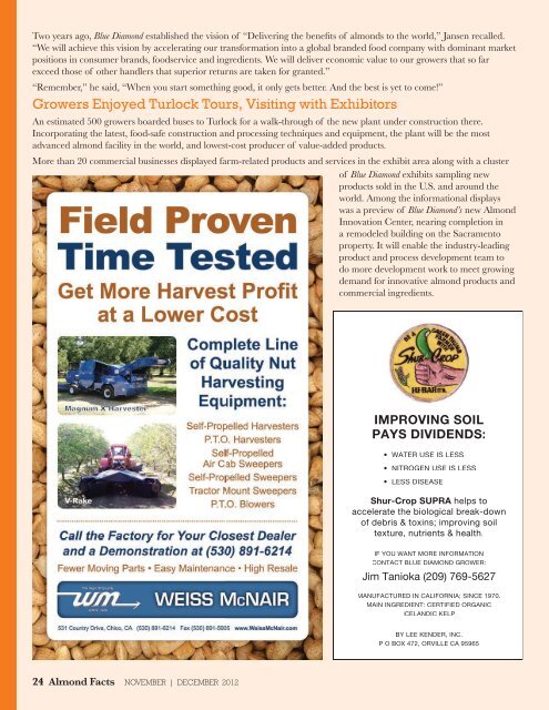 View the PDF - Blue Diamond Growers