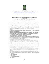 DOAMNE, CE MARE E GRADINA TA! - Cascina Macondo