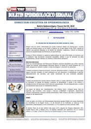 DIRECCION EJECUTIVA DE EPIDEMIOLOGIA - Direccion Regional ...