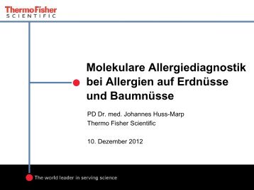 Molekulare Allergiediagnostik bei Allergien auf ErdnÃ¼sse ... - Phadia