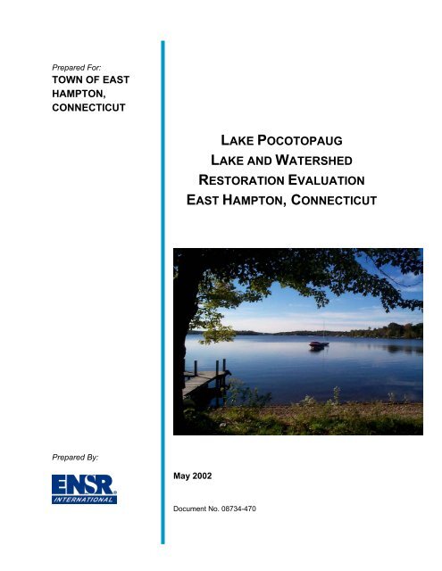Lake Pocotopaug Lake and Watershed Restoration Evaluation ...