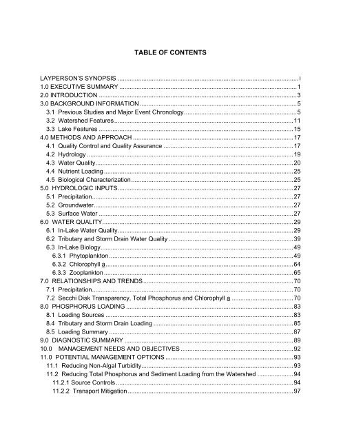 Lake Pocotopaug Lake and Watershed Restoration Evaluation ...