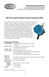 Parallel Particulate Impactors - SKC Inc.