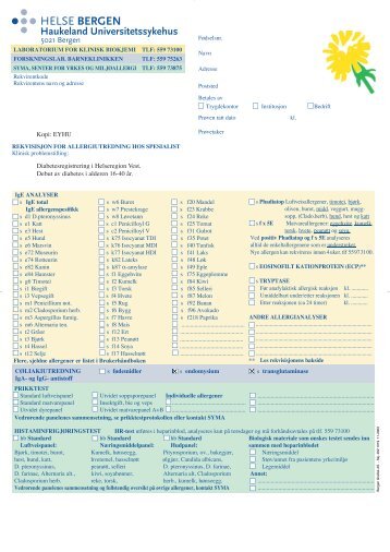 Diabetes1-Nyregistrering-blodproveskjema3 - Helse Bergen