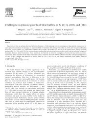 Challenges in epitaxial growth of SiGe buffers on Si (111), (110 ...