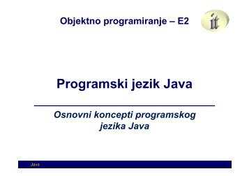 Programski jezik Java