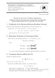 exercise sheet - Institut fuer Mathematik - HU Berlin