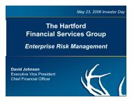 Enterprise Risk Management - The Hartford